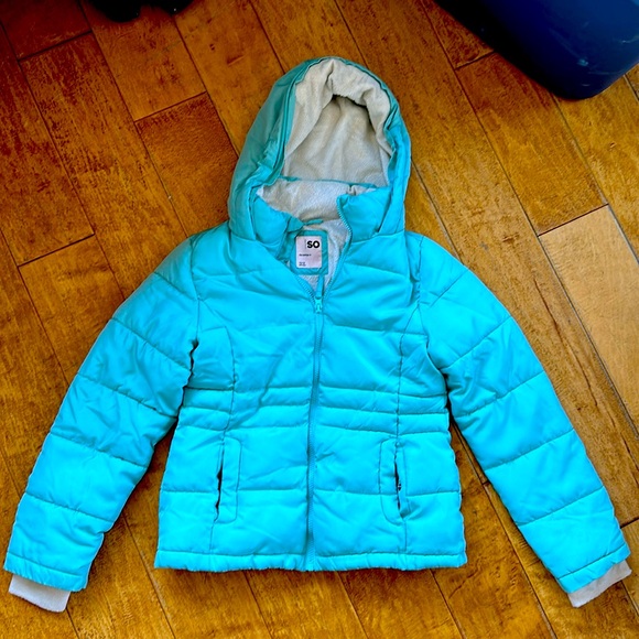 ❄️ Girl’s Teal Jacket with soft lining ❄️ - Picture 1 of 3